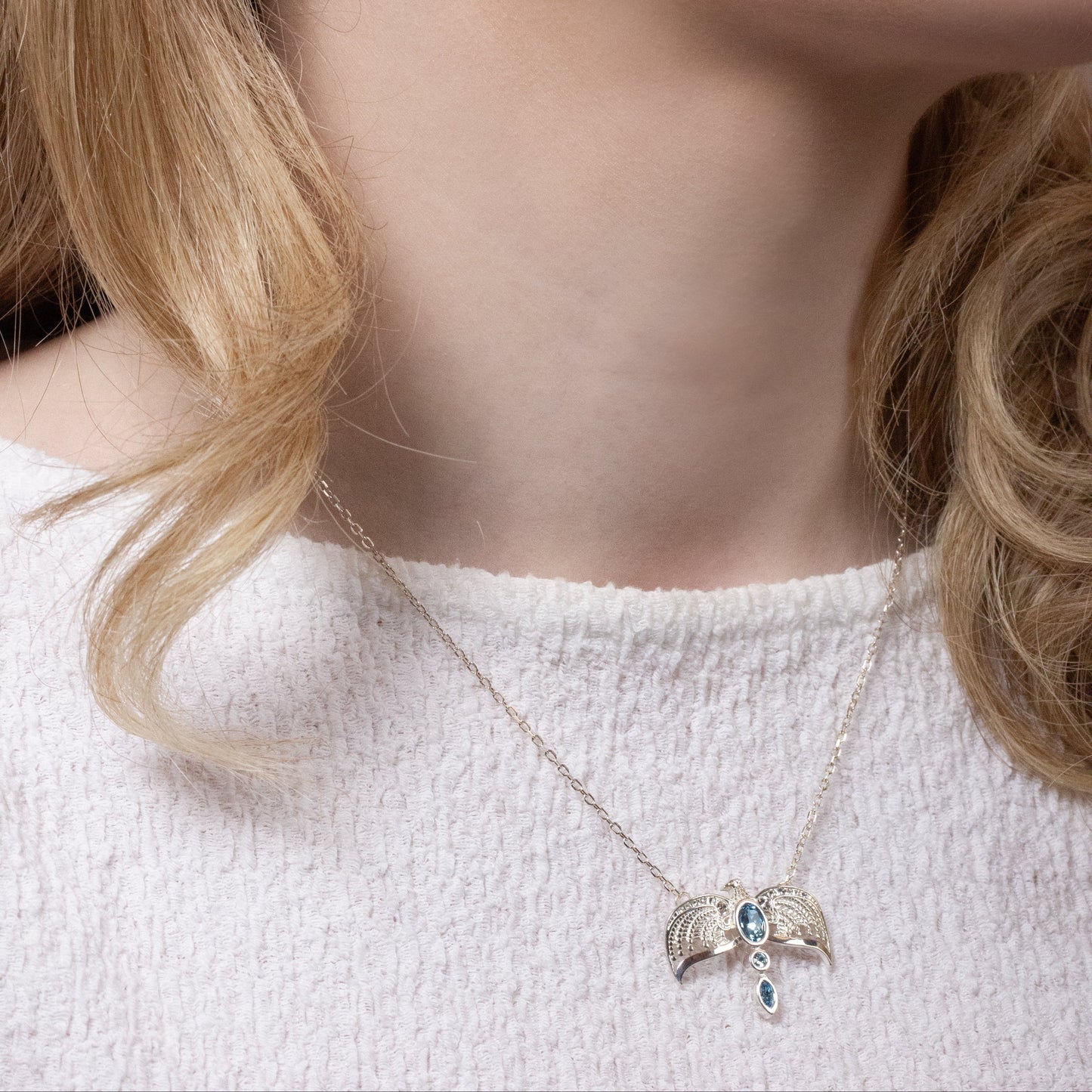 Harry Potter Diadem Necklace - Sterling Silver With Crystals