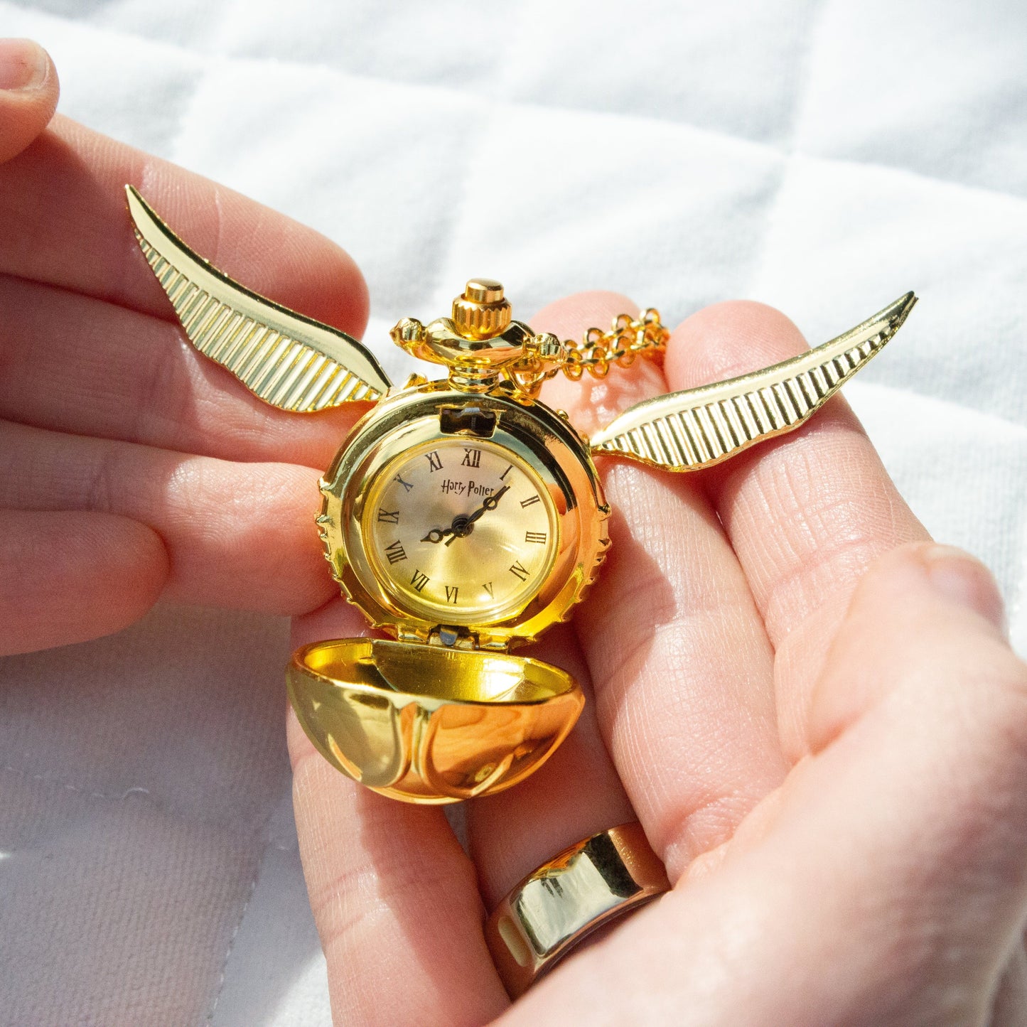 Harry Potter Golden Snitch Watch Necklace