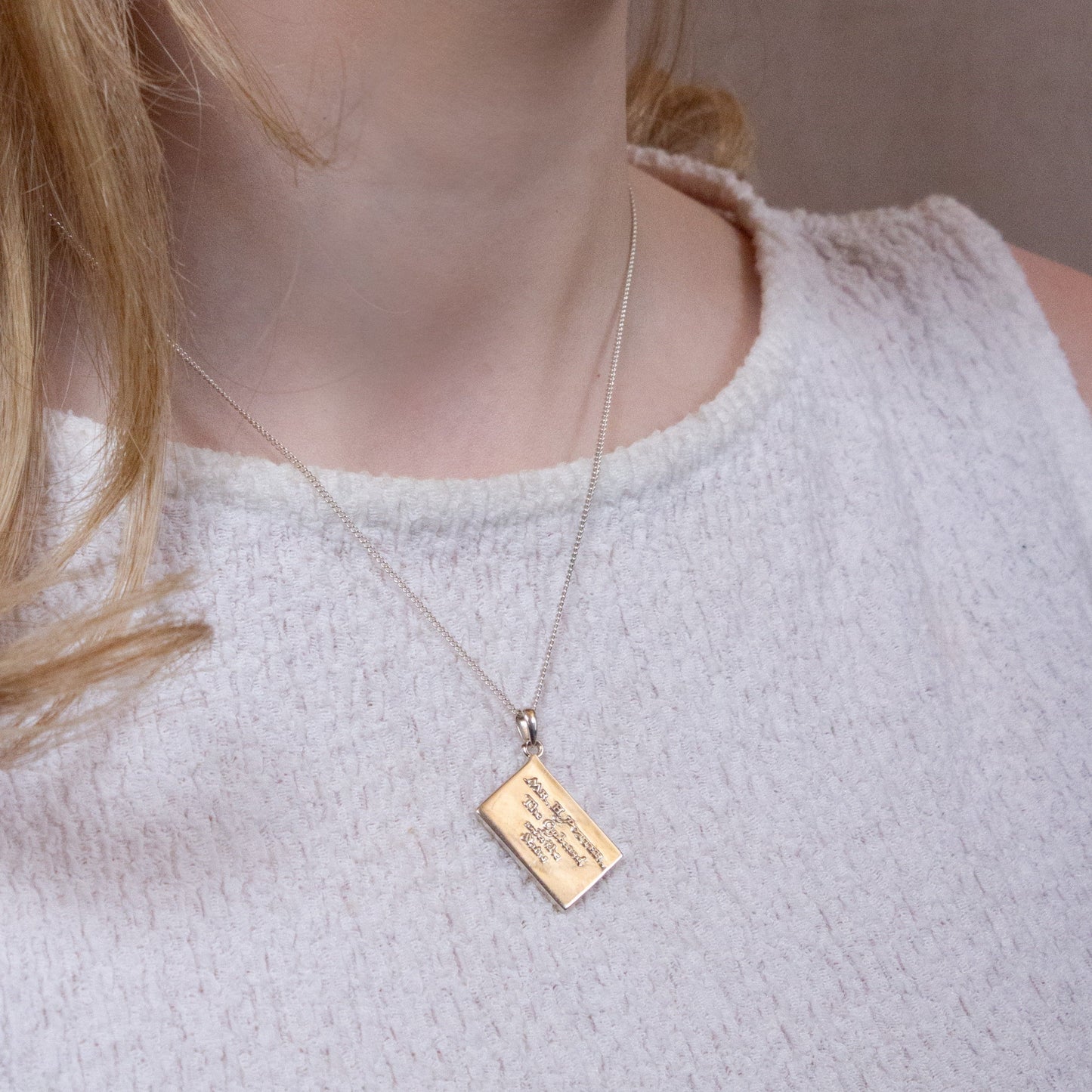 Harry Potter Hogwarts Acceptance Letter Necklace - Sterling Silver
