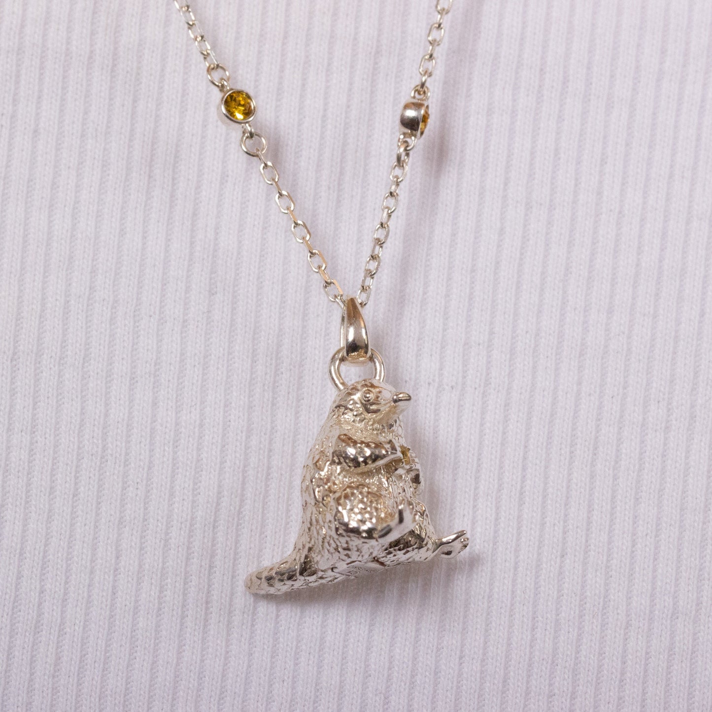 Fantastic Beasts Niffler Necklace - Sterling Silver With Crystals