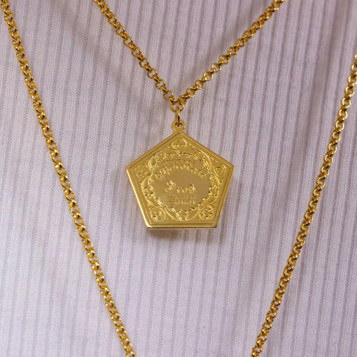 Harry Potter Chocolate Frog Necklace - Sterling Silver With Crystals