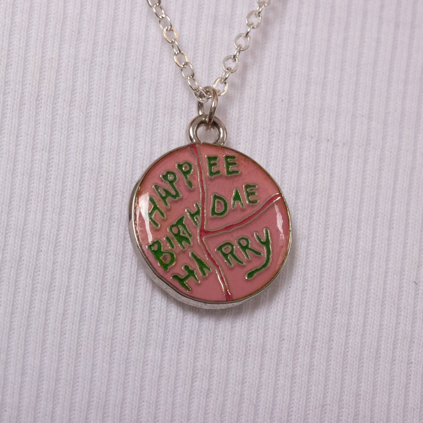 Harry Potter Happee Birthdae Harry Cake Necklace