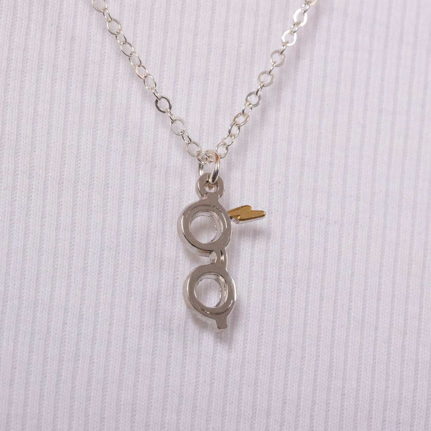 Harry Potter Lightning Bolt & Glasses Necklace