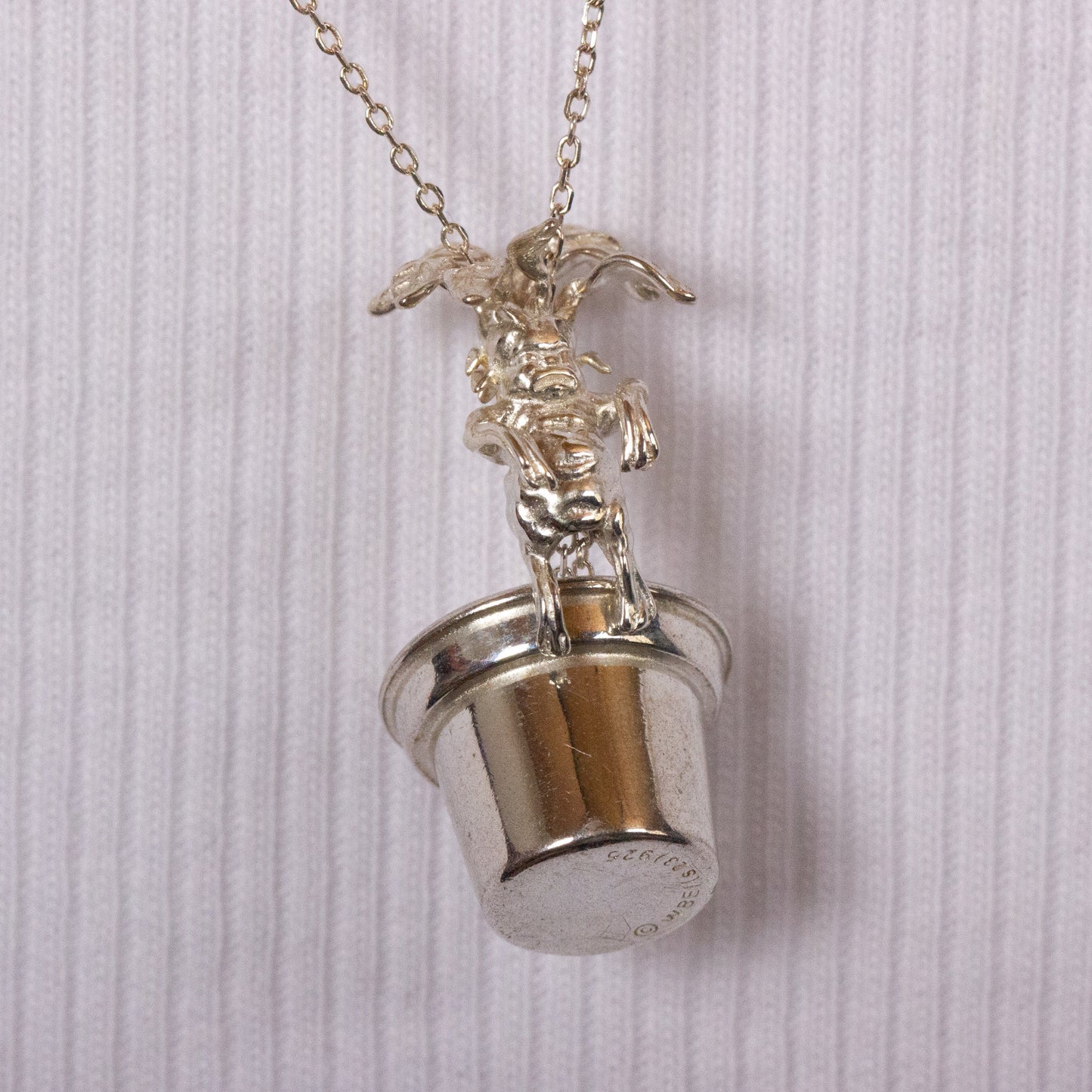 Harry Potter Mandrake Charm Necklace - Sterling Silver