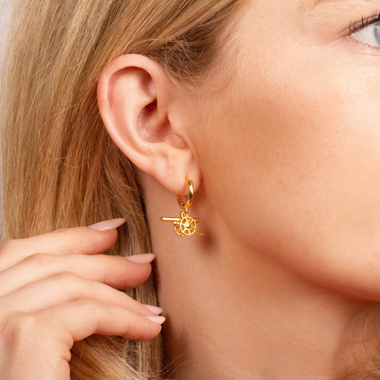Arsenal Football Club Cannon Hoop Earrings
