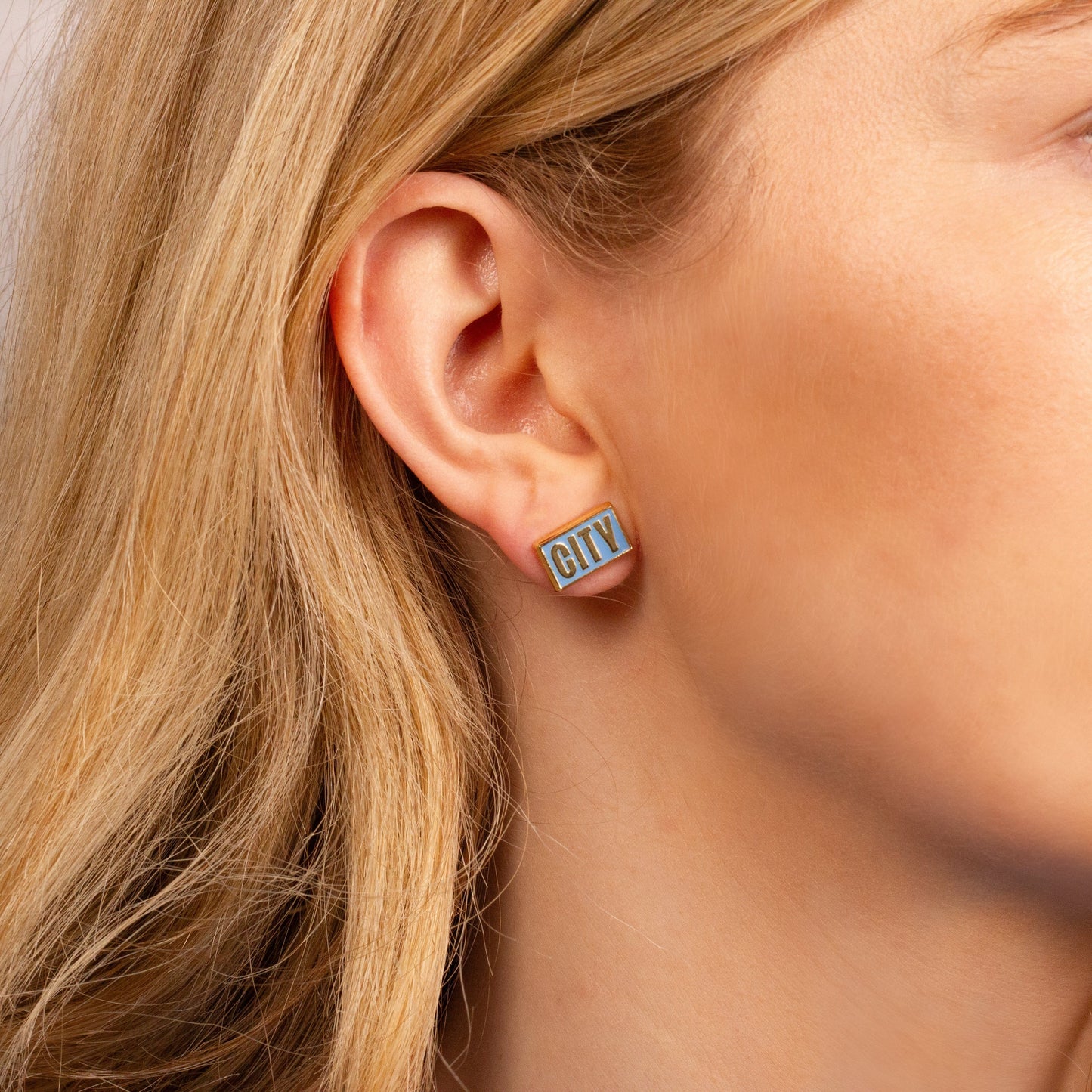 Manchester City Football Club Stud Earring Set
