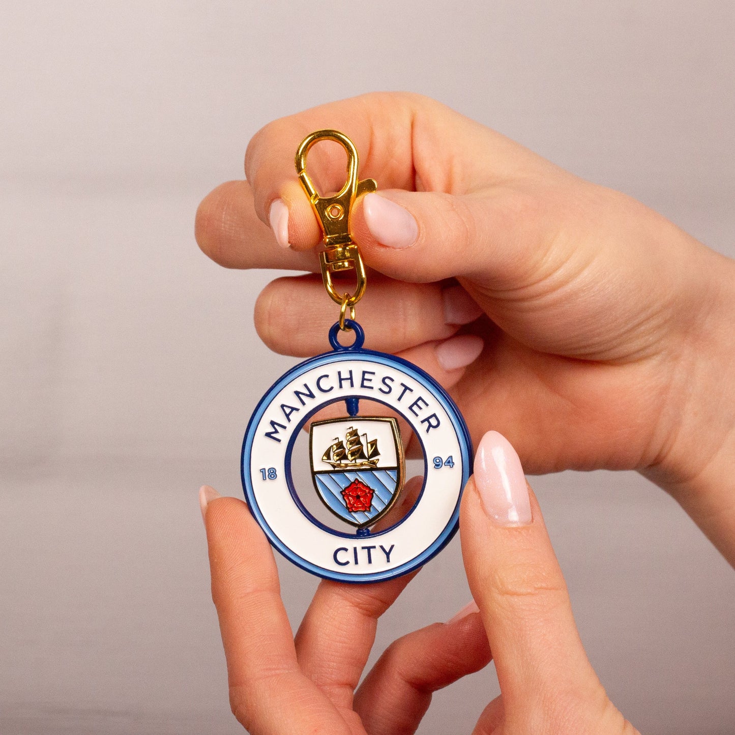 Manchester City Football Club Spinning Logo Backpack Hanger