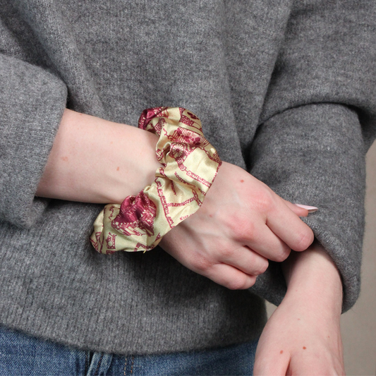 Harry Potter Marauders Map Hair Scrunchie