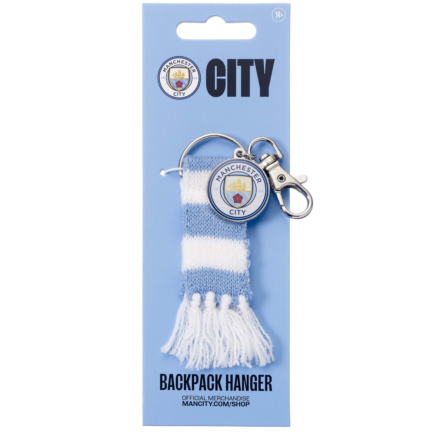 Manchester City Football Club Scarf And Badge Backpack Hanger