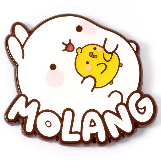 Molang And Piu Piu Logo Pin Badge
