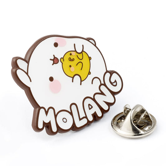 Molang And Piu Piu Logo Pin Badge