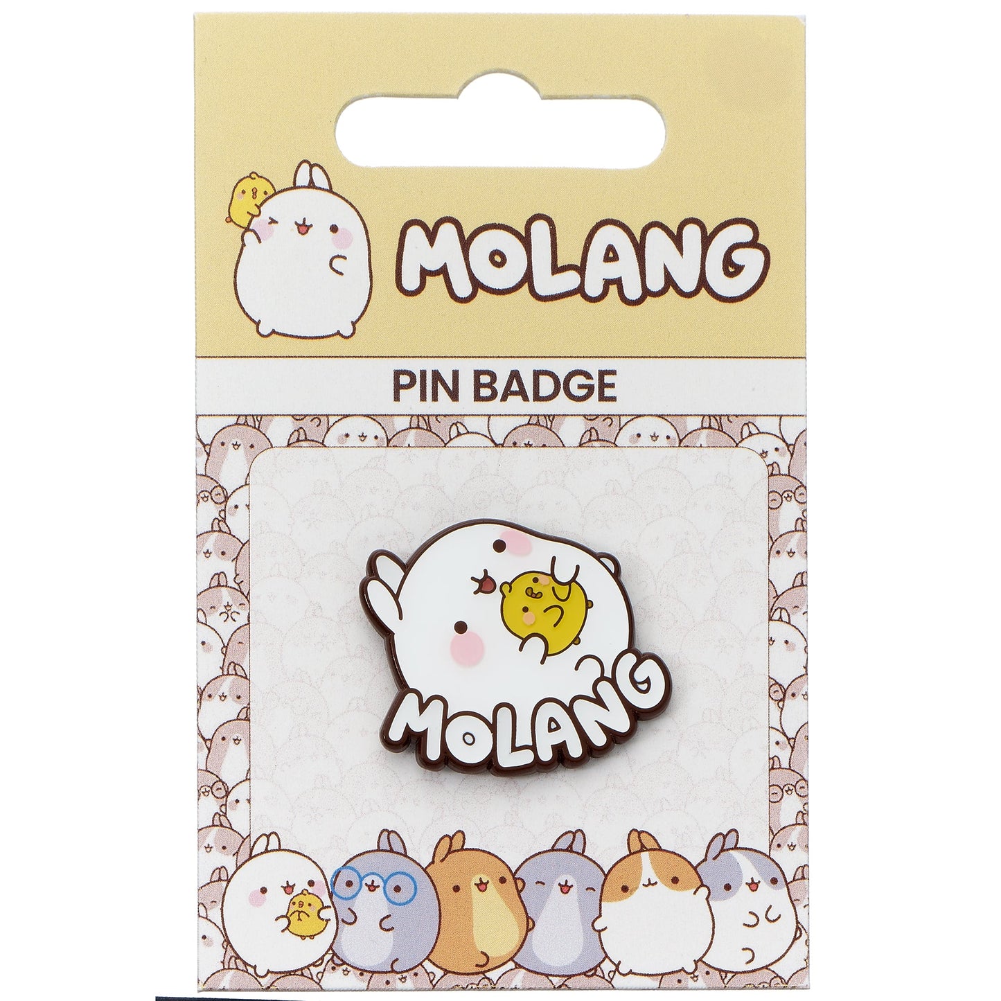 Molang And Piu Piu Logo Pin Badge