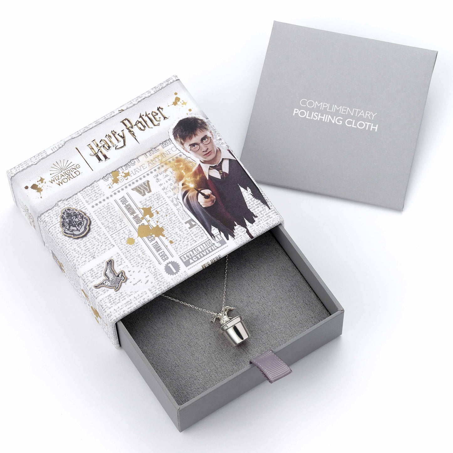 Harry Potter Mandrake Charm Necklace - Sterling Silver
