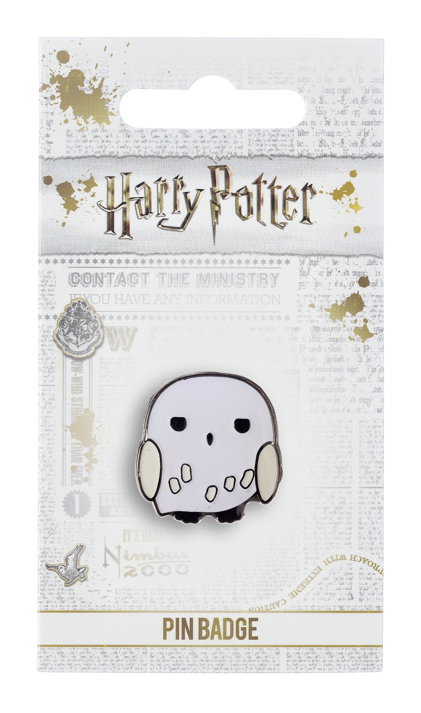Harry Potter Hedwig The Owl Chibi Pin Badge