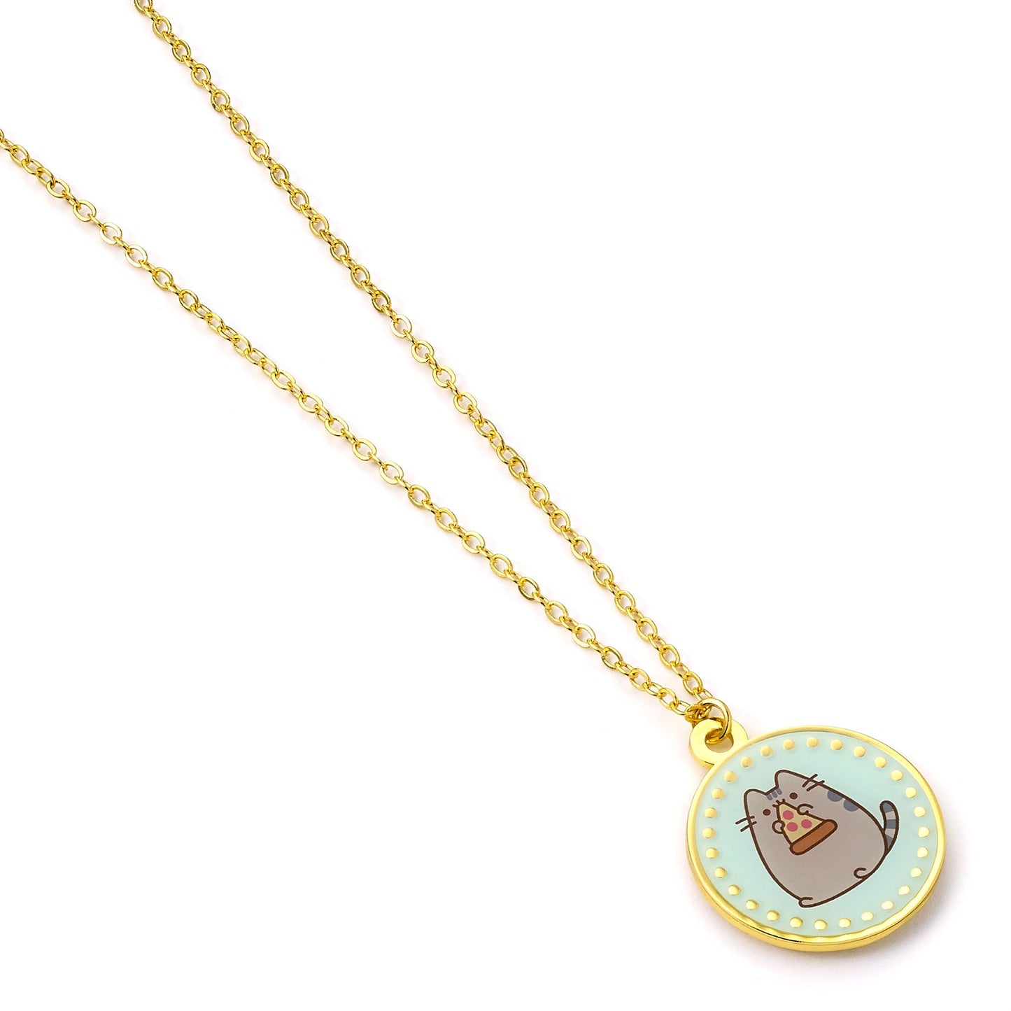 Pusheen The Cat Pizza Necklace