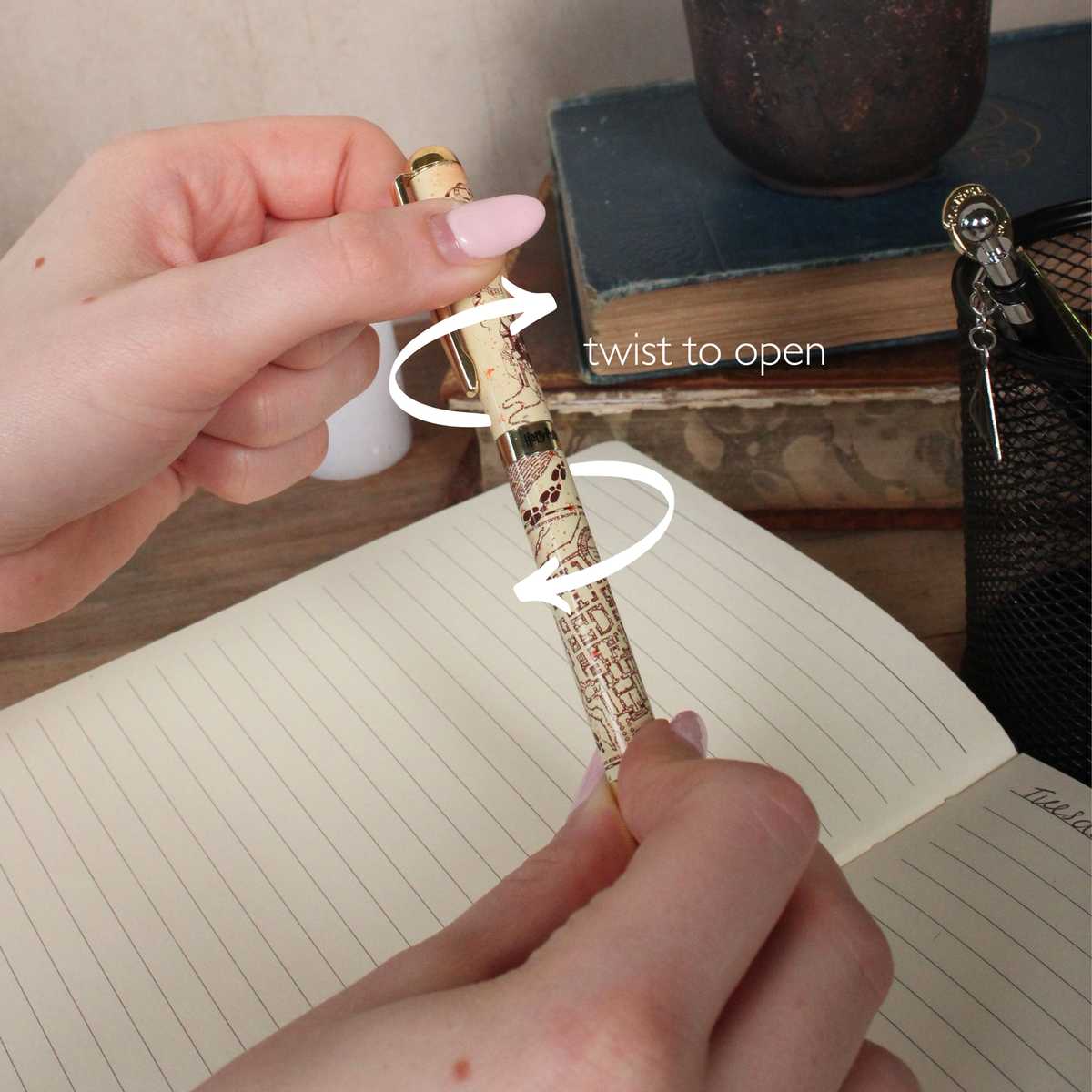 Harry Potter Marauders Map Printed Barrel Pen