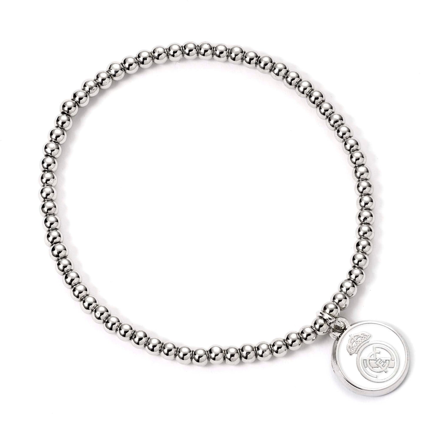 Real Madrid Football Club Crest Ball Bead Bracelet