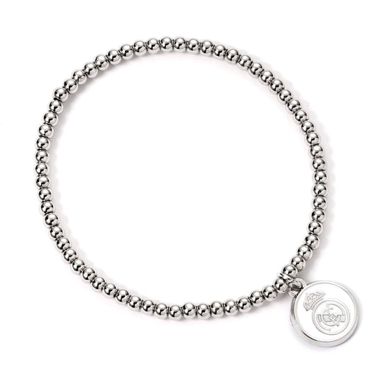 Real Madrid Football Club Crest Ball Bead Bracelet