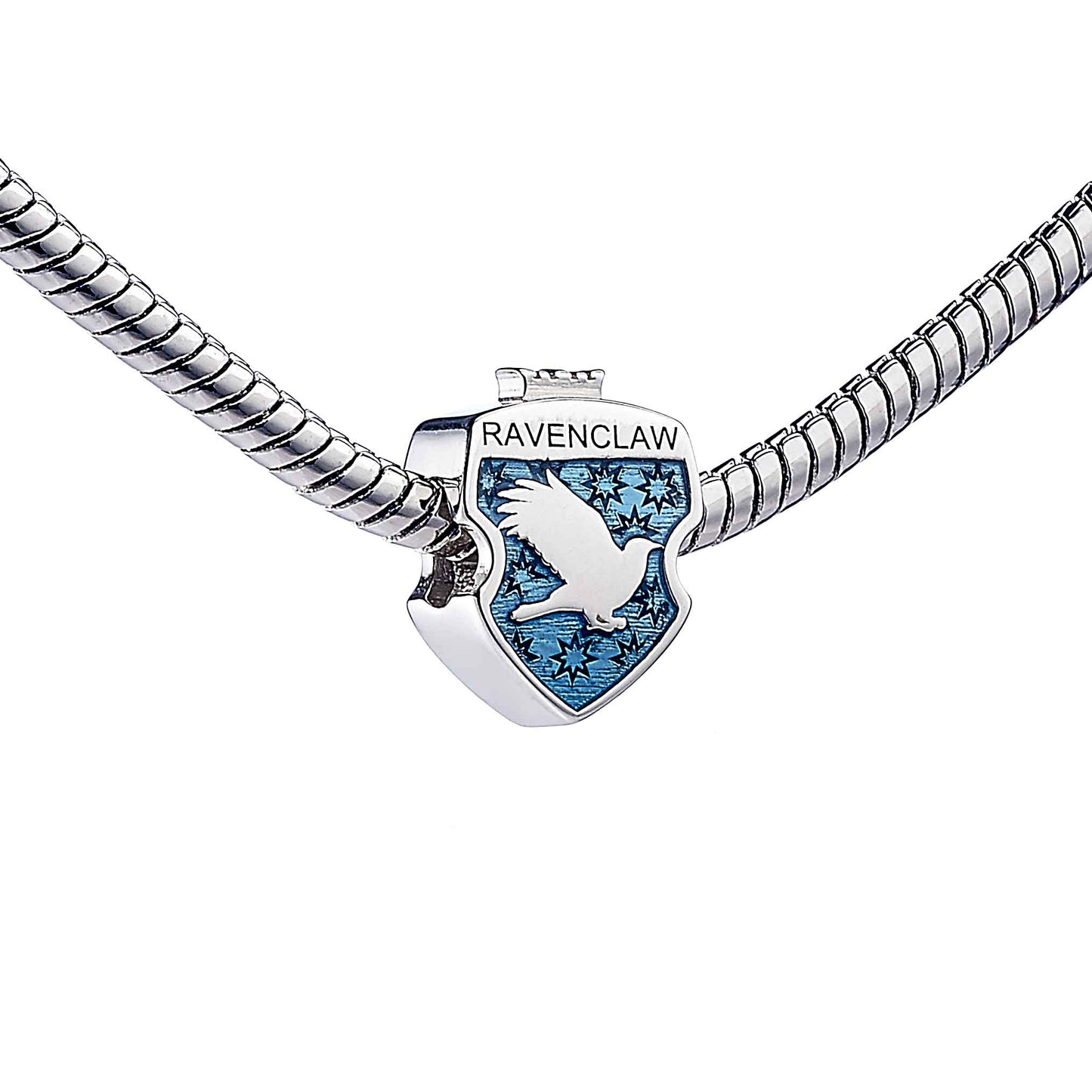 Harry Potter Hogwarts House Shield Spacer Bead - Sterling Silver