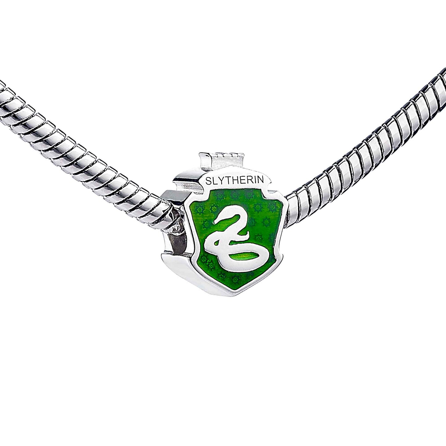 Harry Potter Hogwarts House Shield Spacer Bead - Sterling Silver