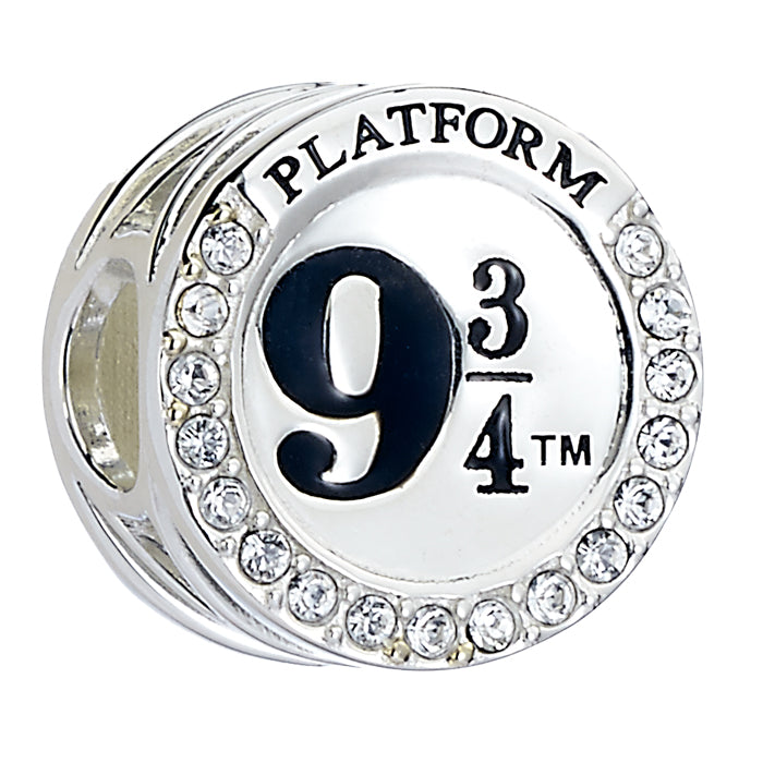 Harry Potter Platform 9 ¾ Charm Bead - Sterling Silver With Crystals