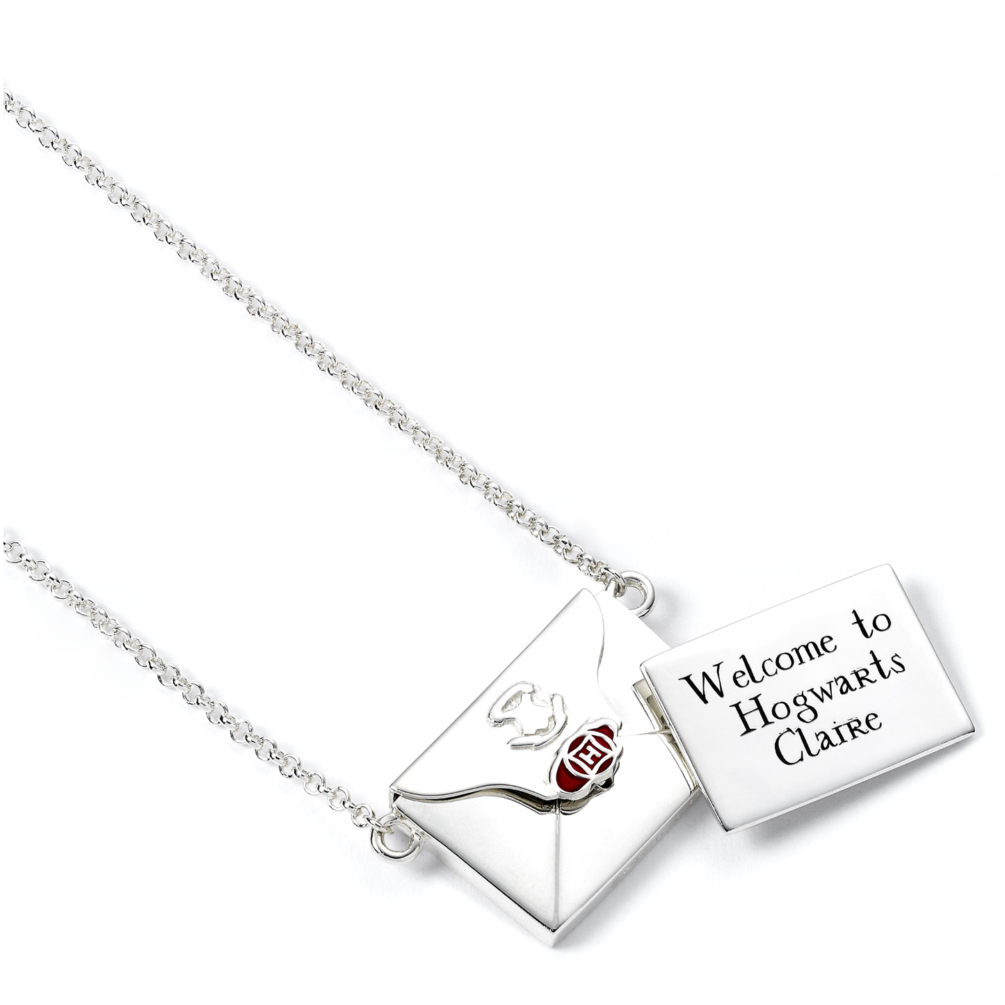 Harry Potter Personalised Hogwarts Acceptance Letter Necklace - Sterling Silver