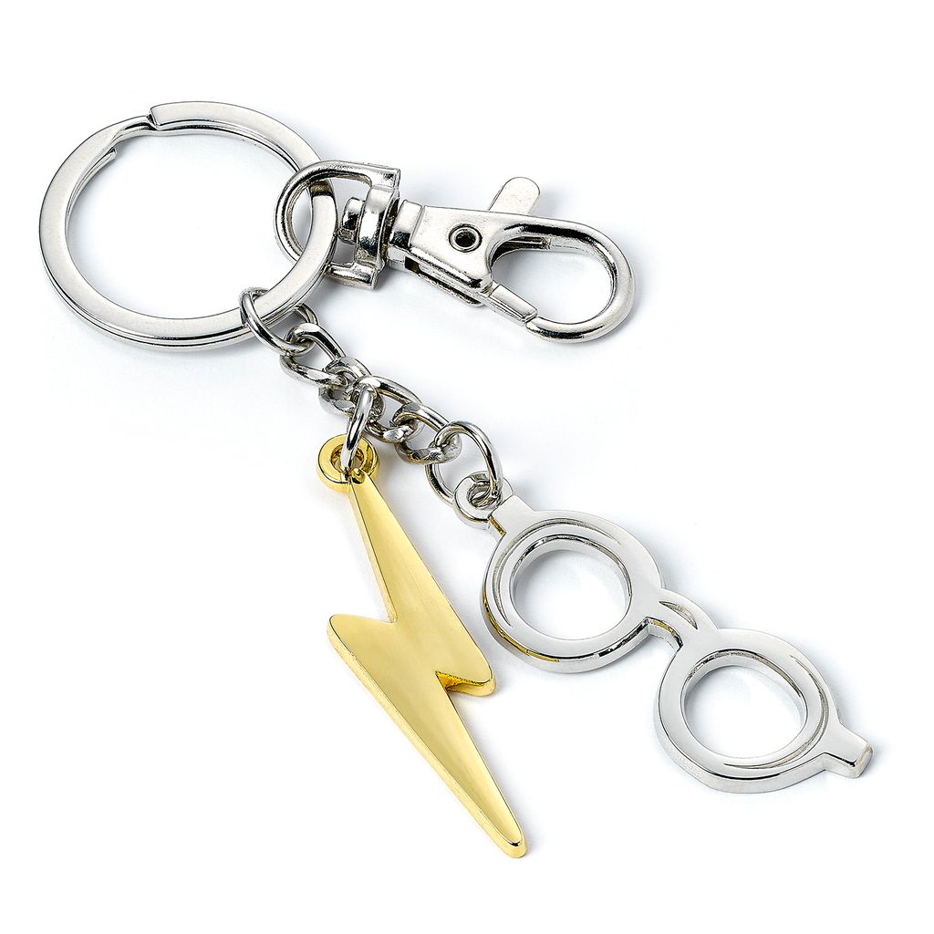 Harry Potter Lightning Bolt And Glasses Keyring