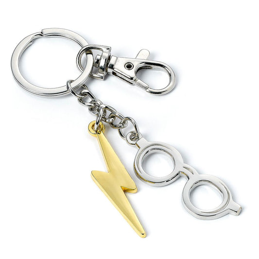 Harry Potter Lightning Bolt And Glasses Keyring