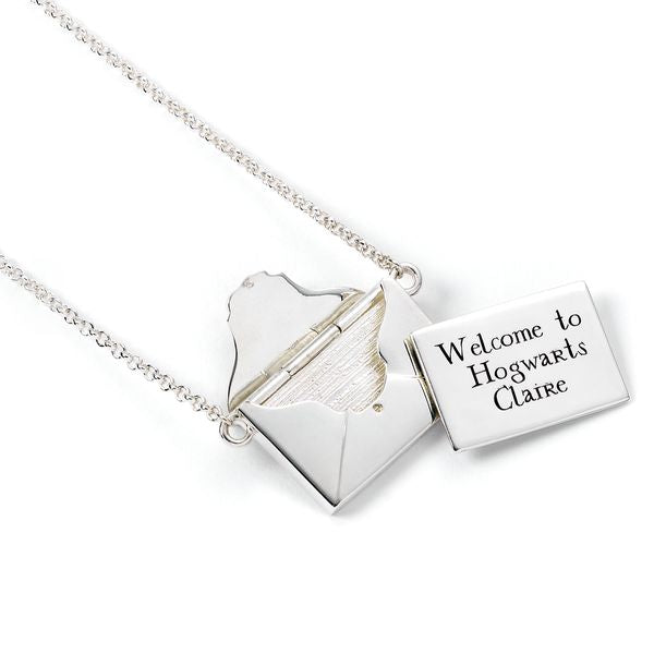 Harry Potter Personalised Hogwarts Acceptance Letter Necklace - Sterling Silver