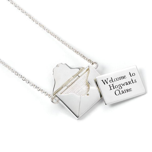 Harry Potter Personalised Hogwarts Acceptance Letter Necklace - Sterling Silver