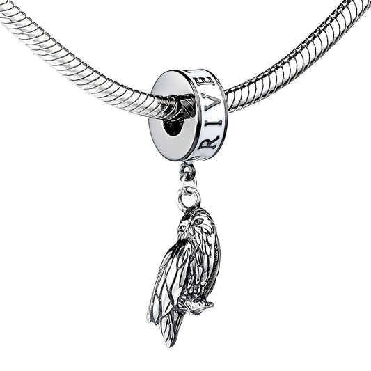 Harry Potter Hedwig Owl The Owl And Privet Drive Slider Charm - Sterling Silver