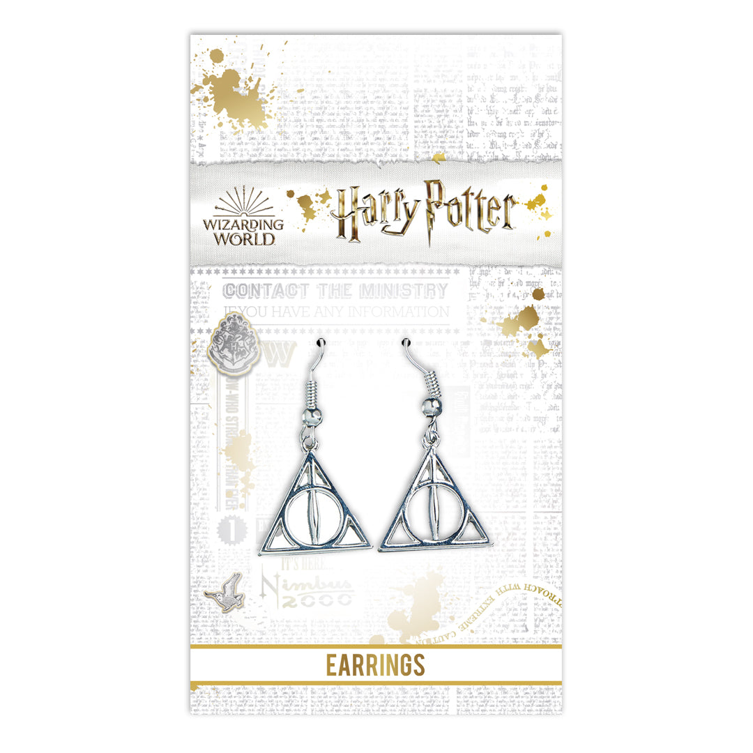 Harry Potter Deathly Hallows Drop Earrings