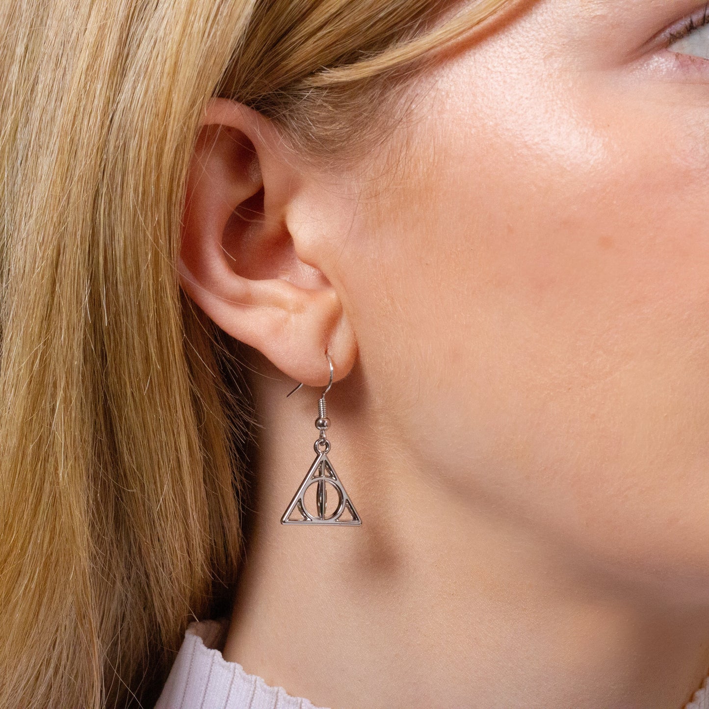 Harry Potter Deathly Hallows Drop Earrings