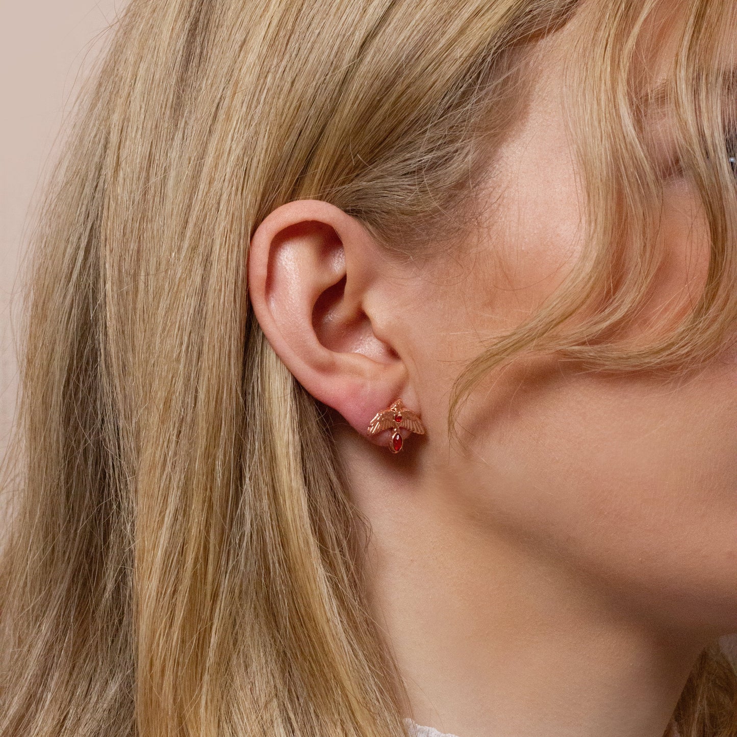 Harry Potter Fawkes Stud Earrings