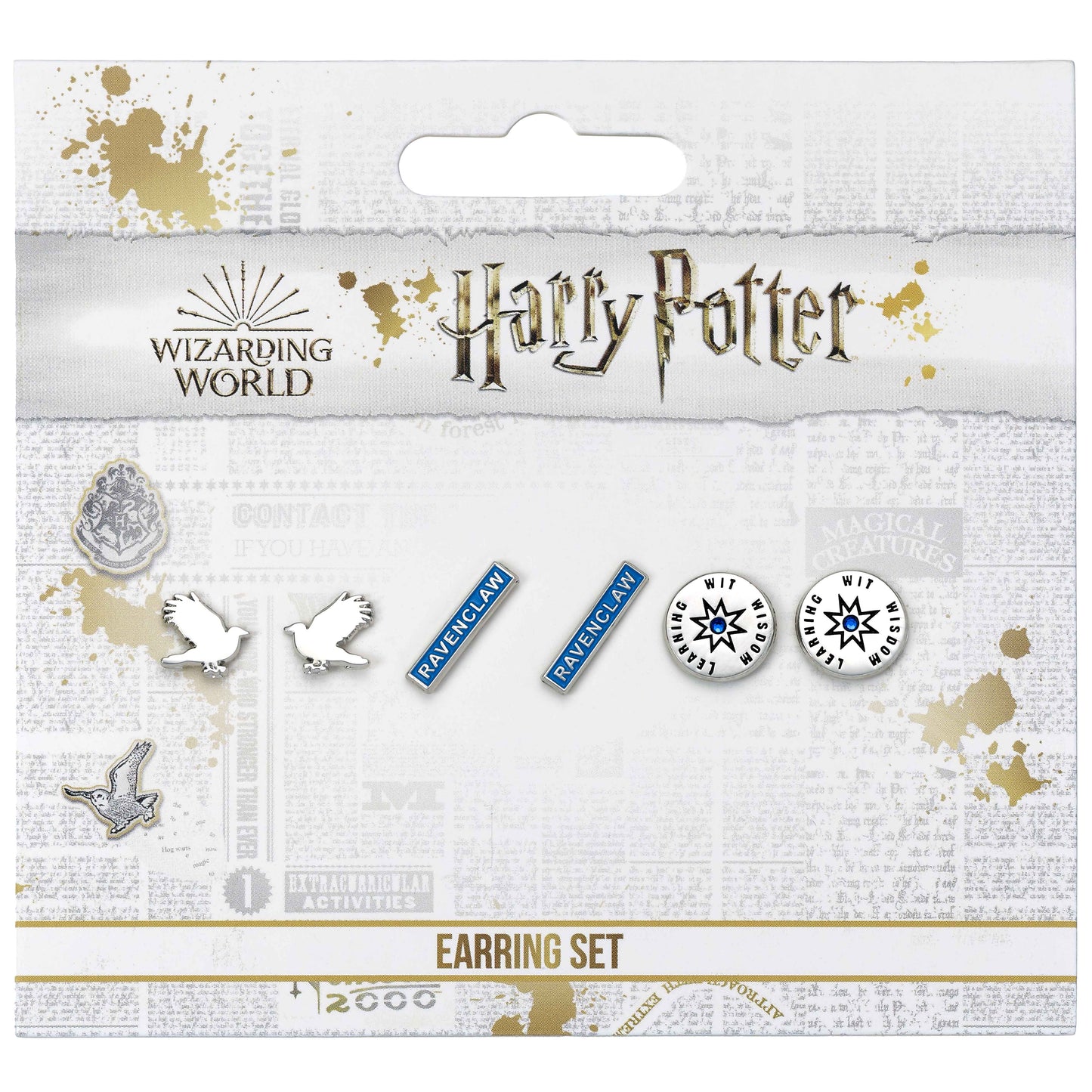 Harry Potter Hogwarts House Stud Earring Set Of 3