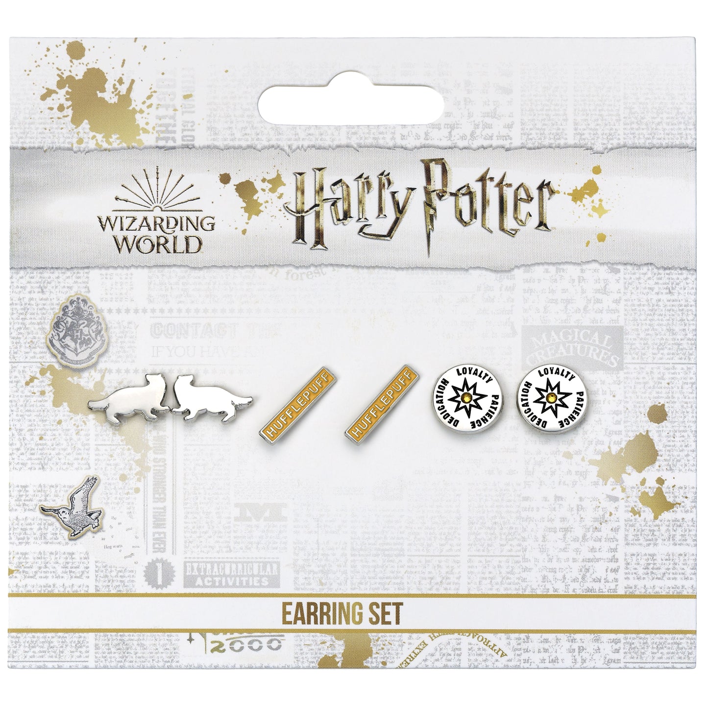 Harry Potter Hogwarts House Stud Earring Set Of 3