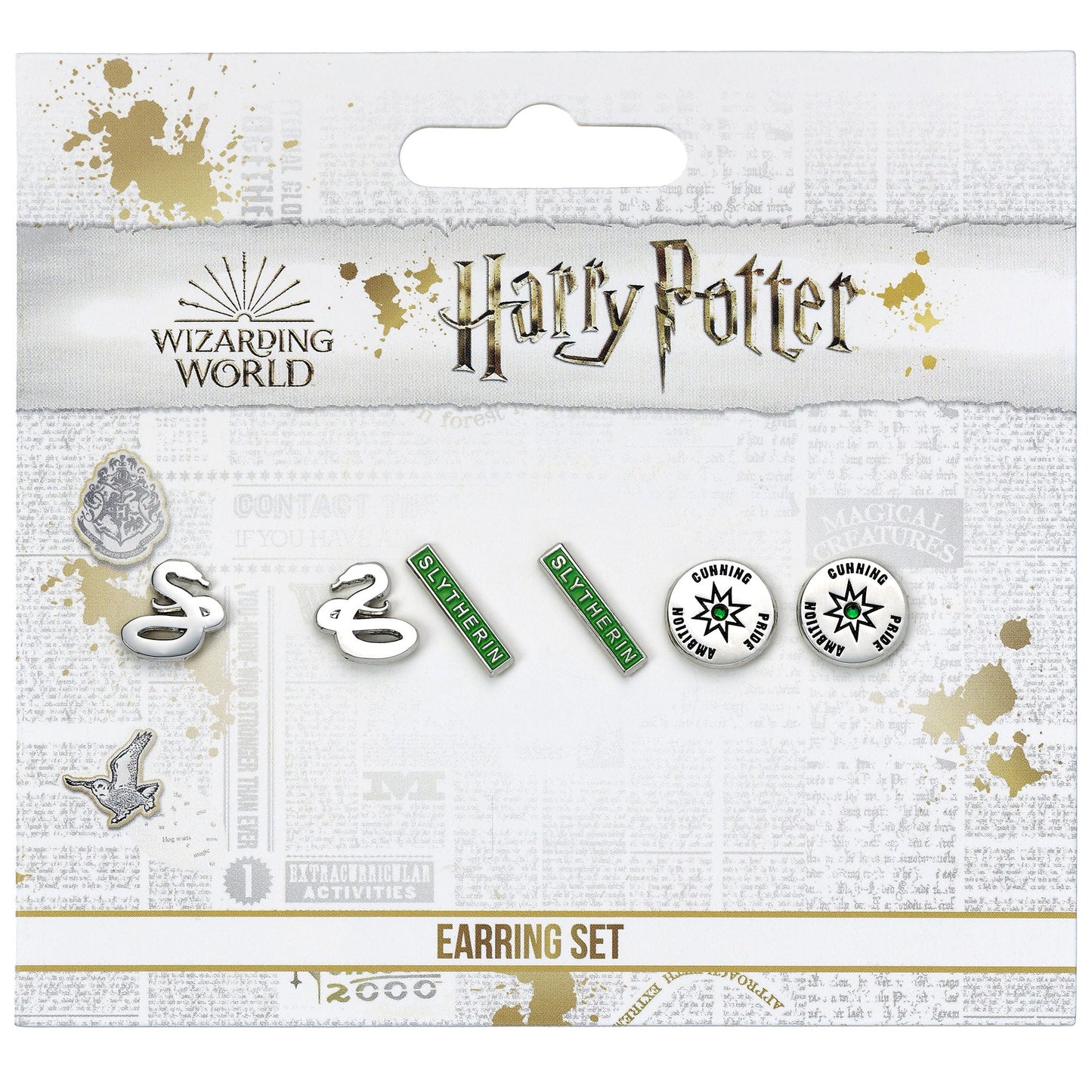 Harry Potter Hogwarts House Stud Earring Set Of 3