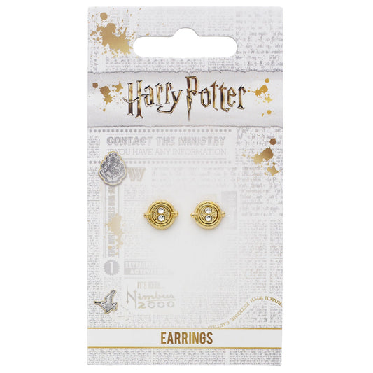 Harry Potter Gold Time Turner Stud Earrings