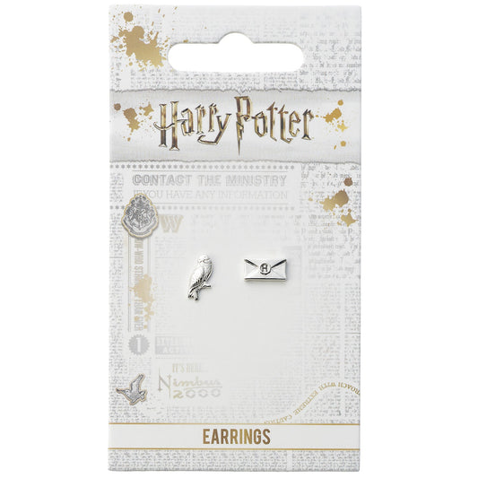 Harry Potter Hedwig The Owl And Acceptance Letter Stud Earrings
