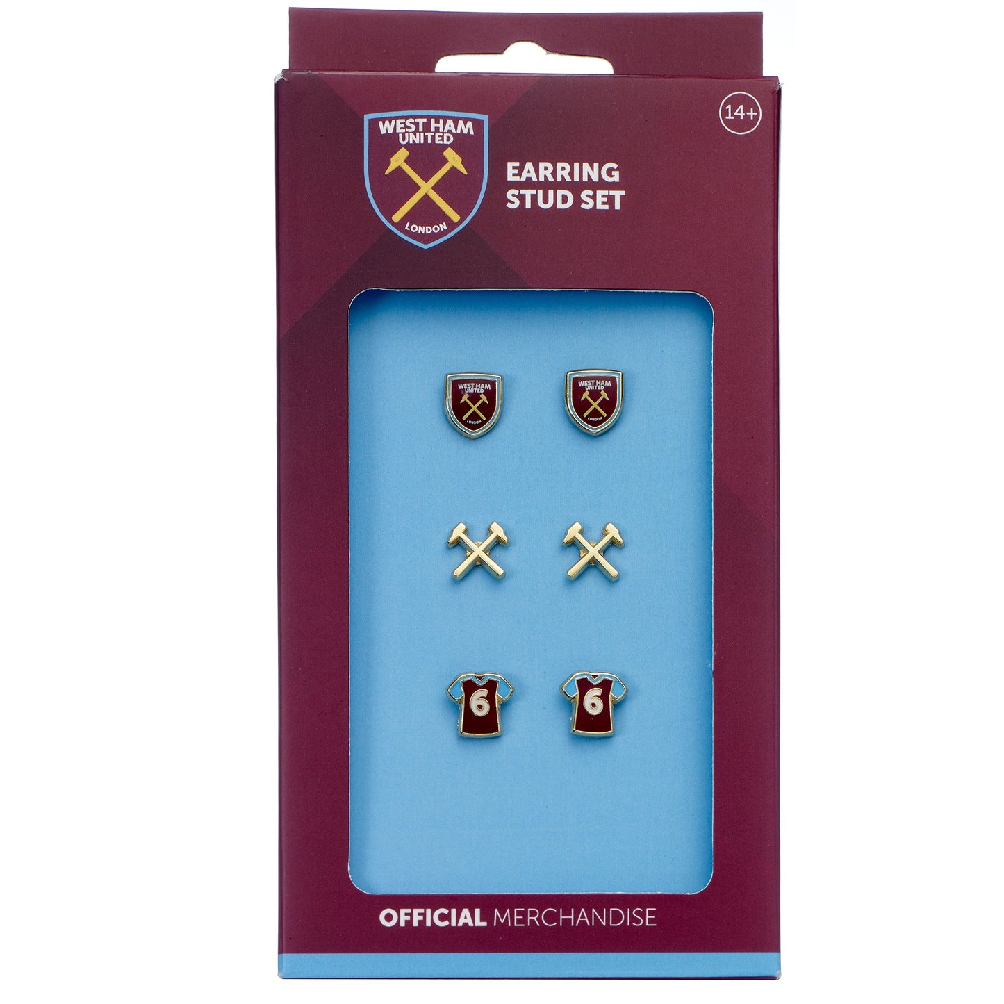 West Ham Football Club Stud Earring Set
