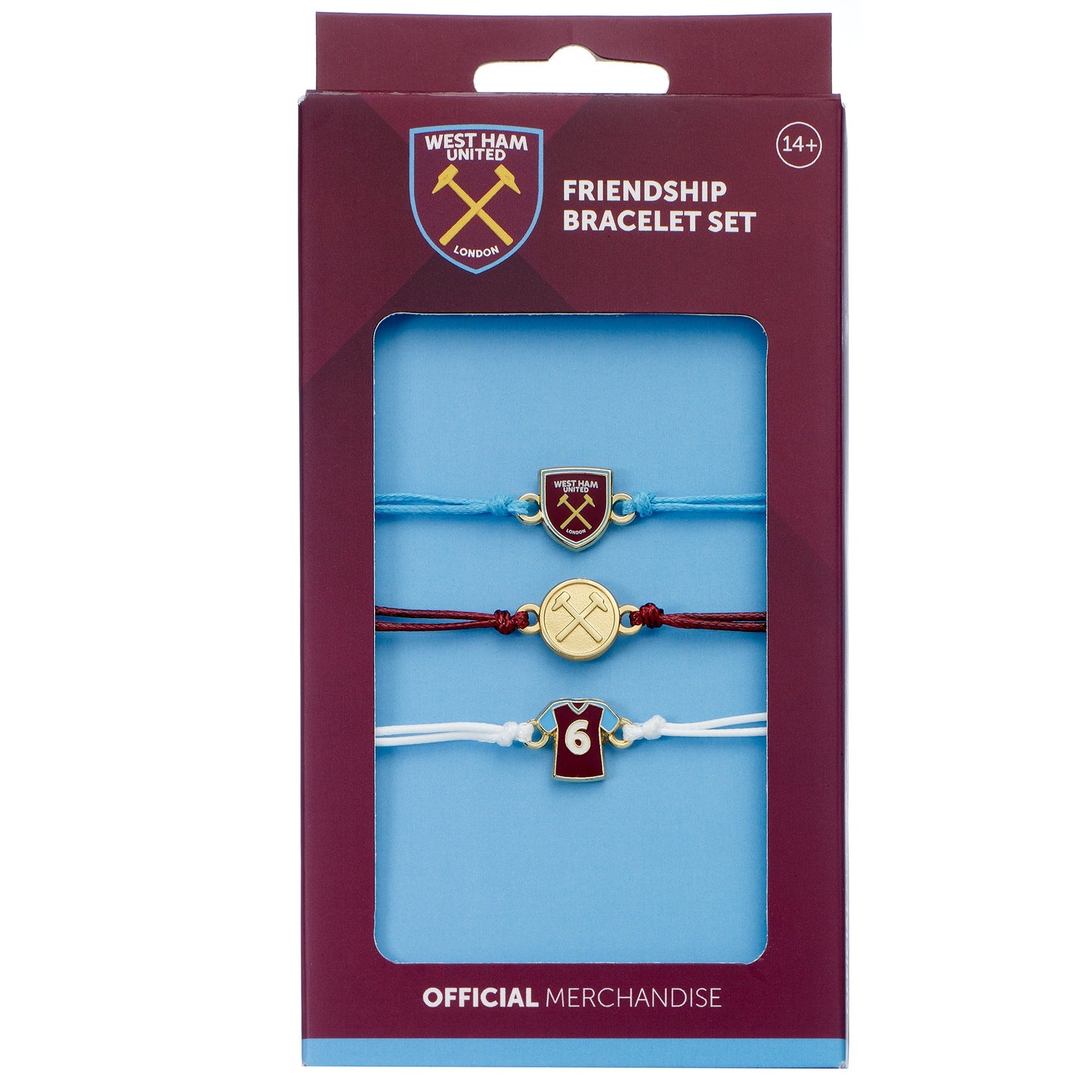 West Ham Football Club Friendship Bracelet Set