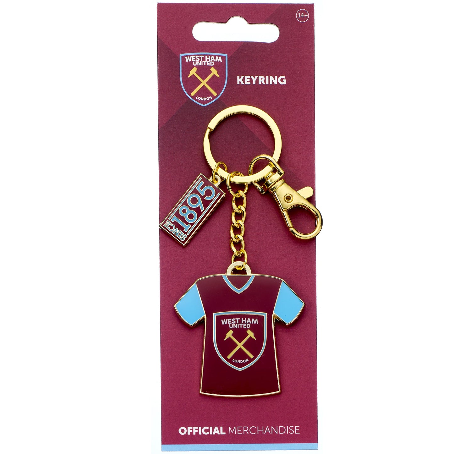 West Ham Football Club Shirt Keyring