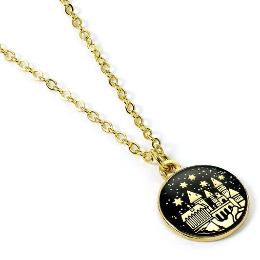 Harry Potter Gold Hogwarts Castle Necklace