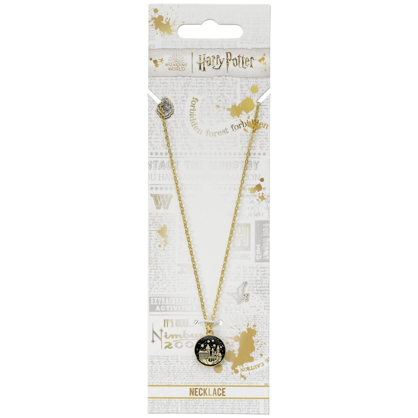Harry Potter Gold Hogwarts Castle Necklace