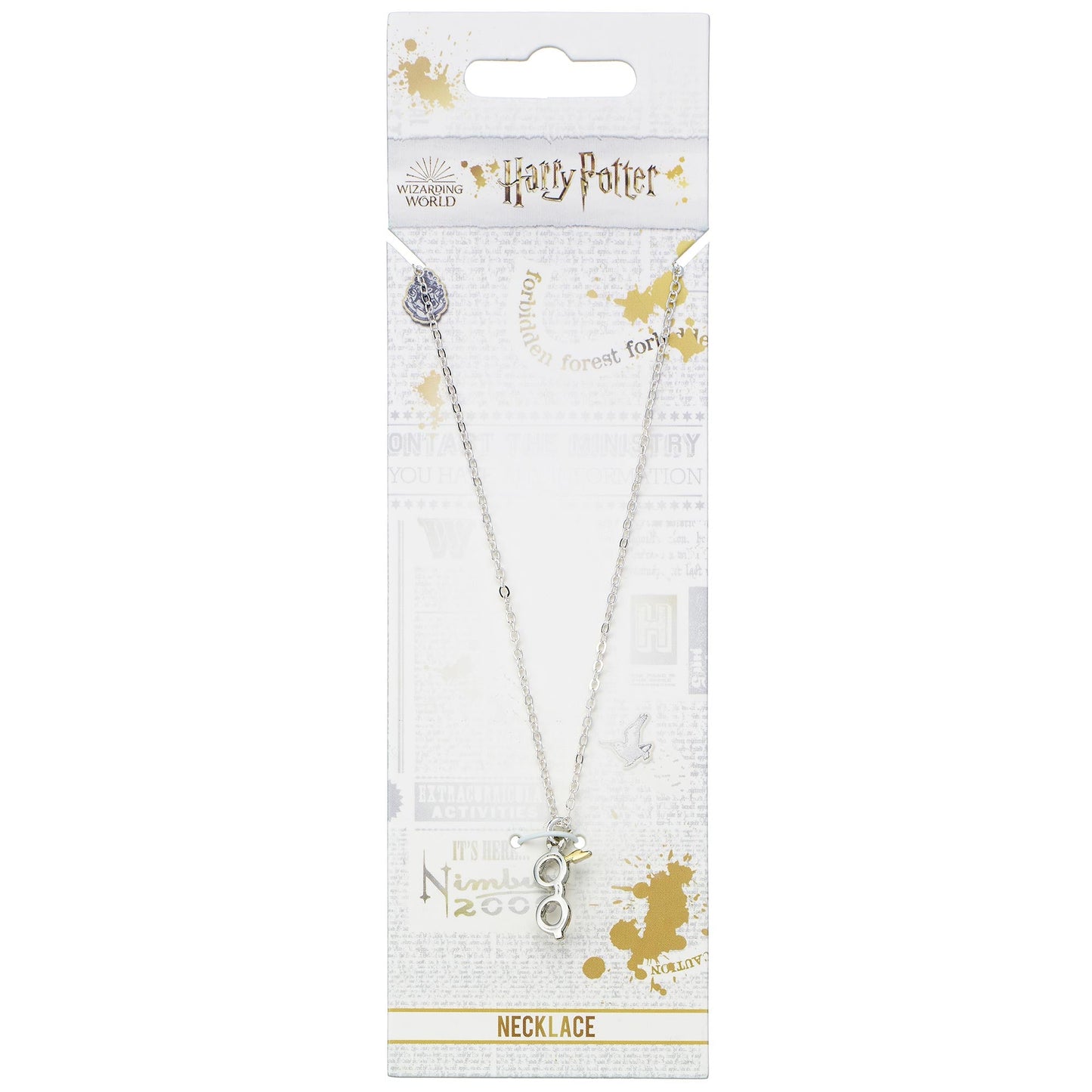 Harry Potter Lightning Bolt & Glasses Necklace