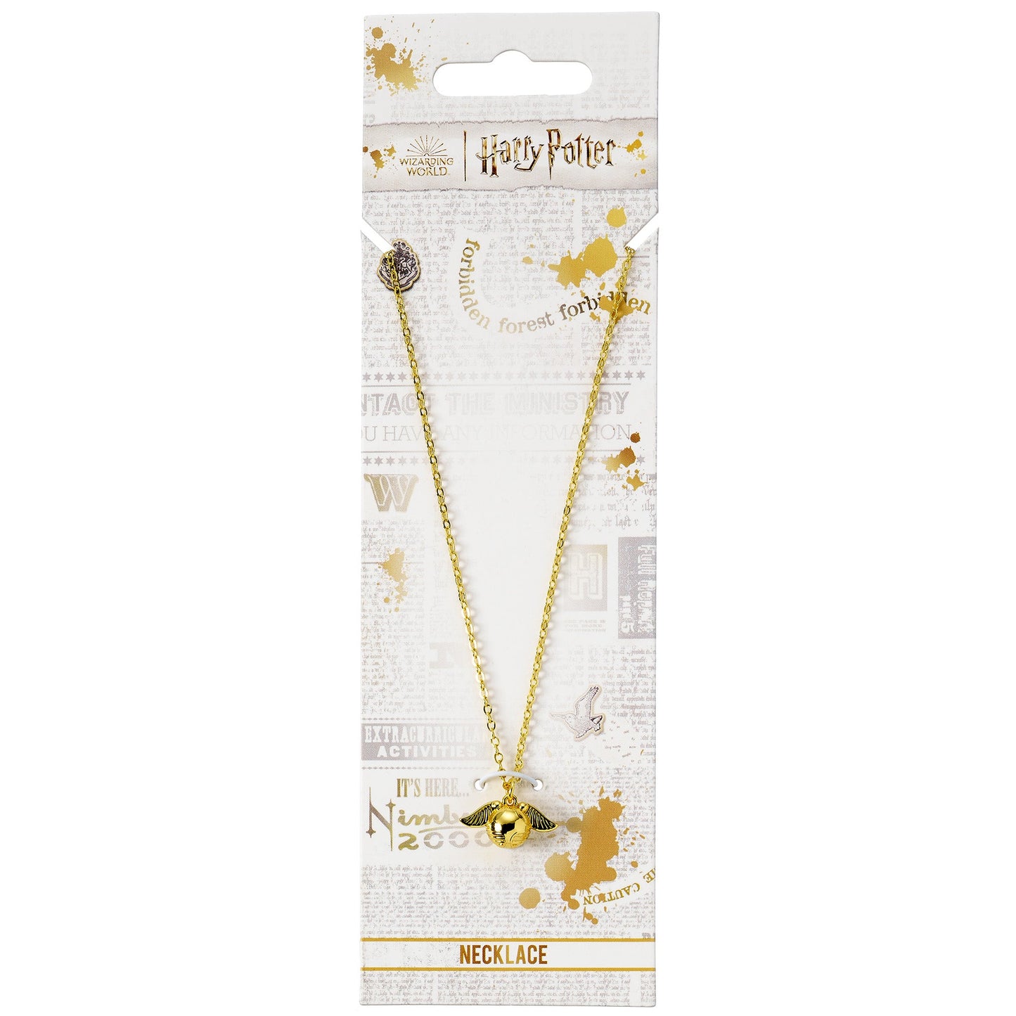 Harry Potter Gold Golden Snitch Necklace