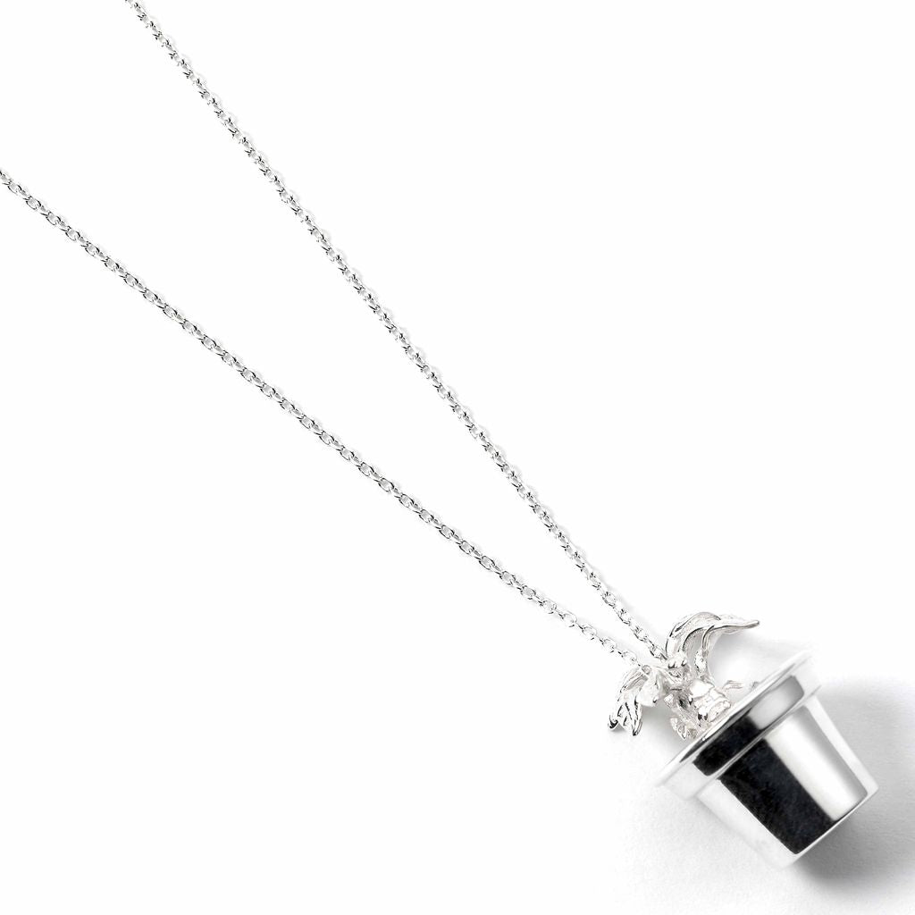 Harry Potter Mandrake Charm Necklace - Sterling Silver