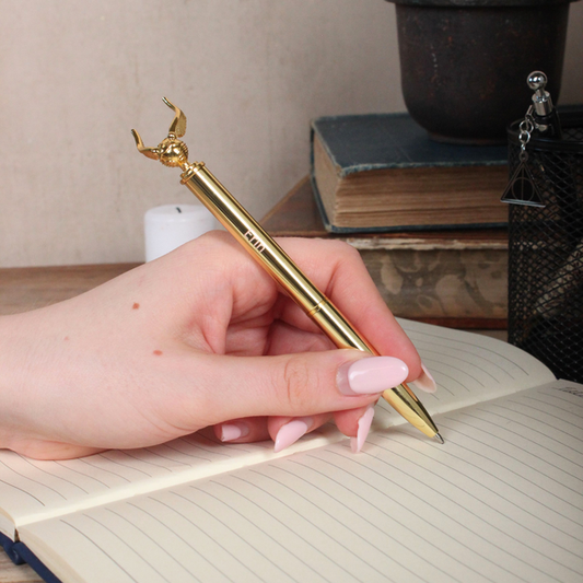 Harry Potter Personalised Golden Snitch Metallic Pen