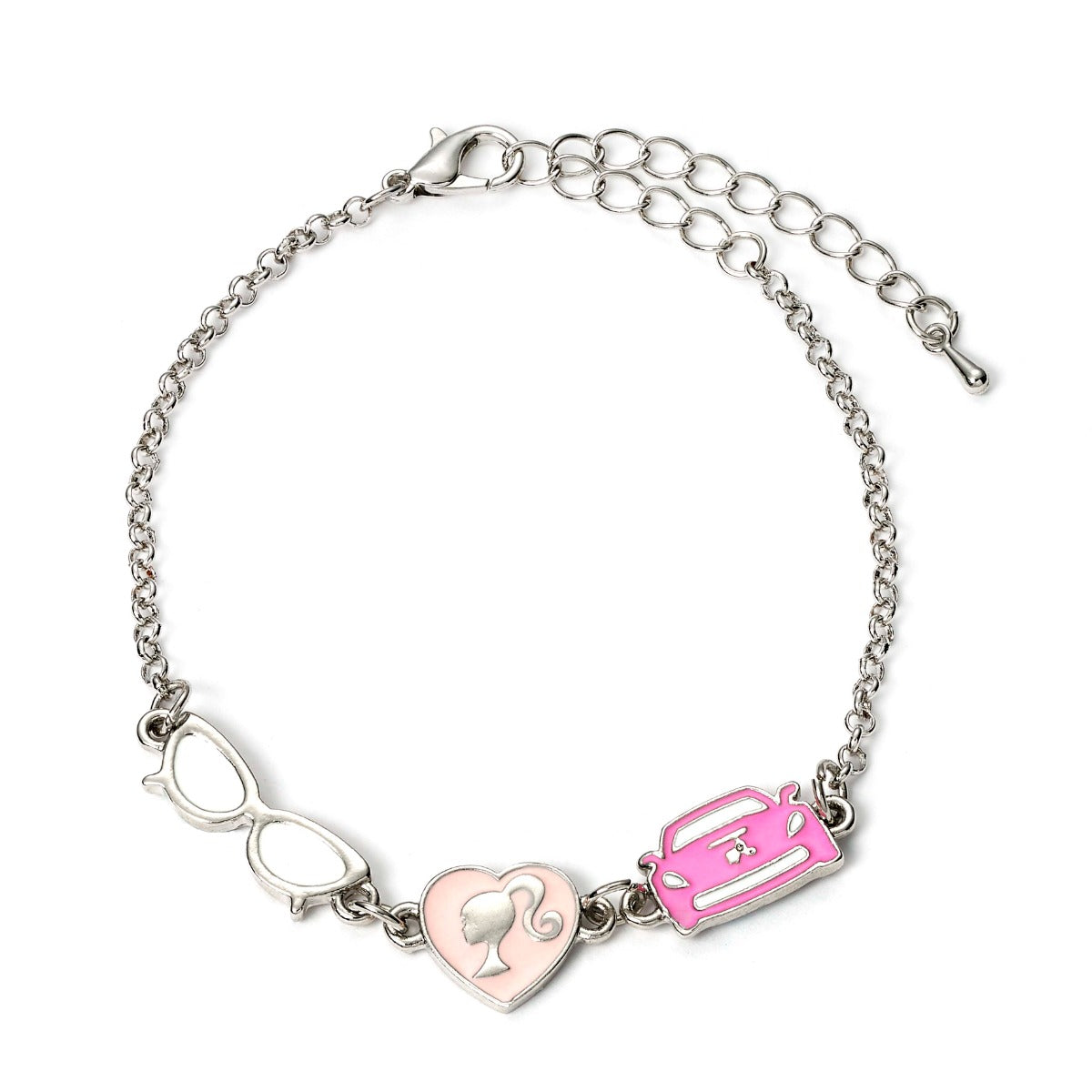 Barbie Silhouette, Glasses And Corvette Chain Bracelet
