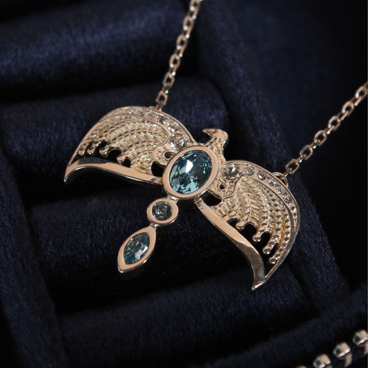 Harry Potter Diadem Necklace - Sterling Silver With Crystals